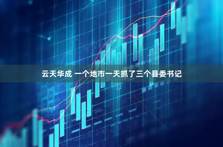 云天华成 一个地市一天抓了三个县委书记